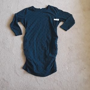 🌲NWT teal and black old navy dot dress size 3x